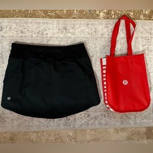 Black Lulu Lemon Skirt (reusable bag included!)